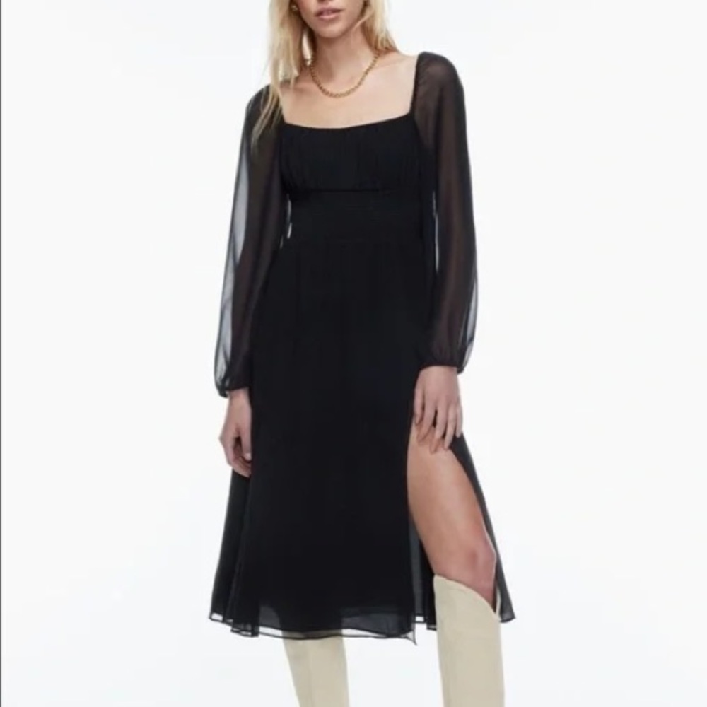 Aritzia Wilfred Bella Slit Midi Dress